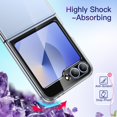 thumbnail image 2 of JETech Case for Galaxy Z Flip 7 FE 2025 / Z Flip 6 2024, Crystal Transparent Hard PC Shell, Anti-Scratch Shockproof Slim Protective Phone Cover (Clear), 2 of 7