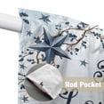 thumbnail image 4 of Texas Star Country Swag Valances for Windows, Kitchen Curtains 36 Inch Length 2 Panels Set, Blue Farmhouse Branches Short Curtains for Small Windows Rod Pocket Cafe Curtains Drapes 28"x36", 4 of 8