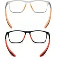 thumbnail image 3 of 2 Pack Reading Glasses for Men，Sports Style Blue Light Blocking Readers with Anti Glare Filter Lightweight Eyeglasses, 3 of 7