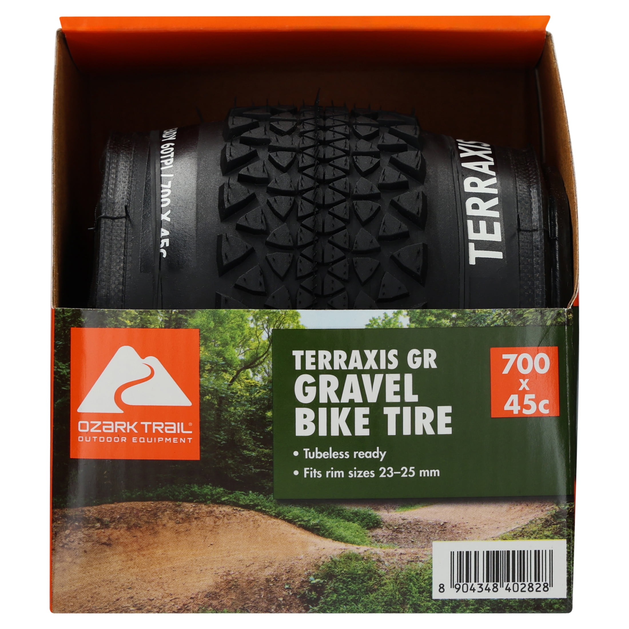 Ozark Trail 700 x 45C Tubeless Ready Gravel Bike Tire with Aramid Bead