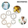 thumbnail image 3 of 6pcs Exquisite Scarf Buckle Rhinestone Decoration Scarf Clasps Round Scarf Fasteners, 3 of 9
