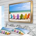 thumbnail image 3 of Designart - Chaises de Plage Adirondack - Impression sur Toile Encadrée Photo de Bord de Mer, 3 of 3