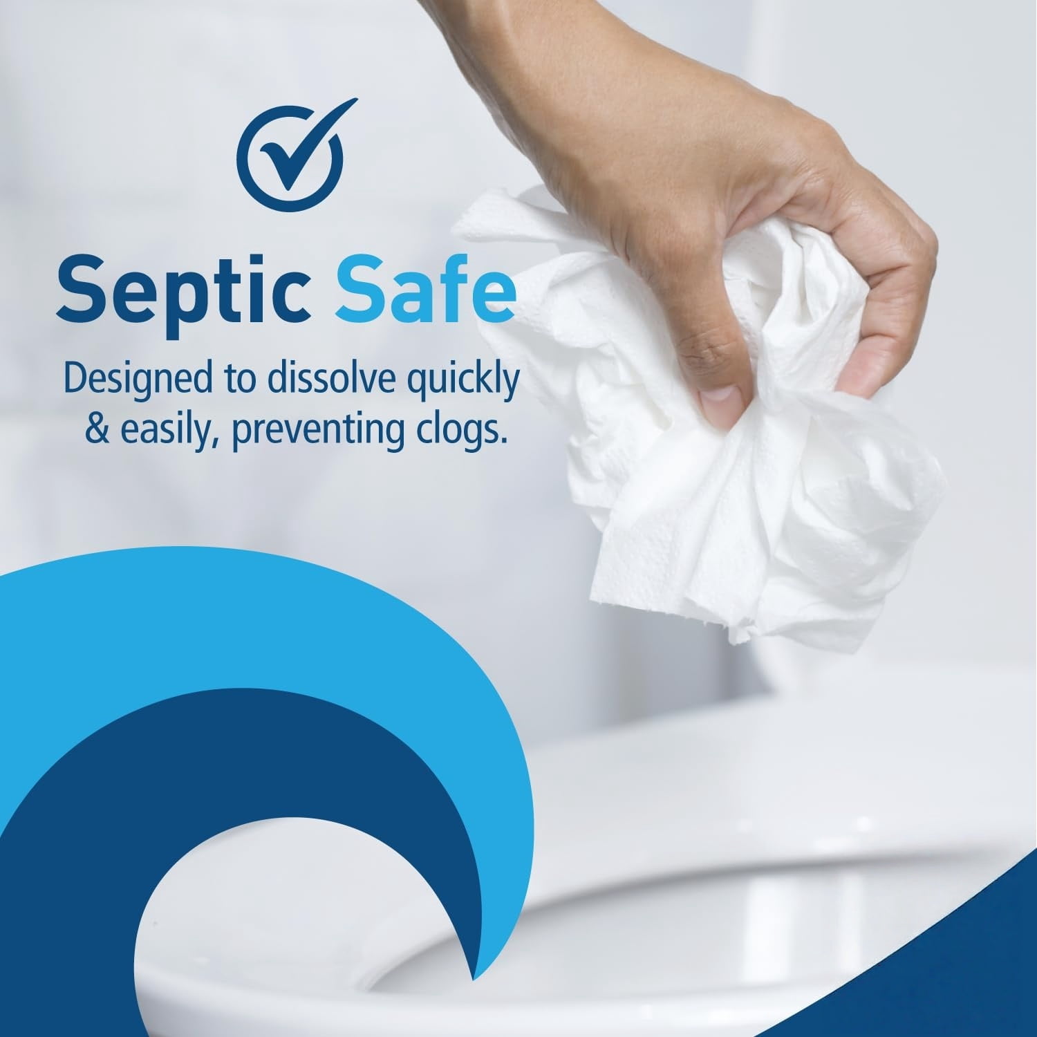2-Ply Bathroom Toilet Paper Tissue, Septic , 500 Sheets/Roll, Bulk Quantity 96 Rolls/Carton, 4" x 3", White