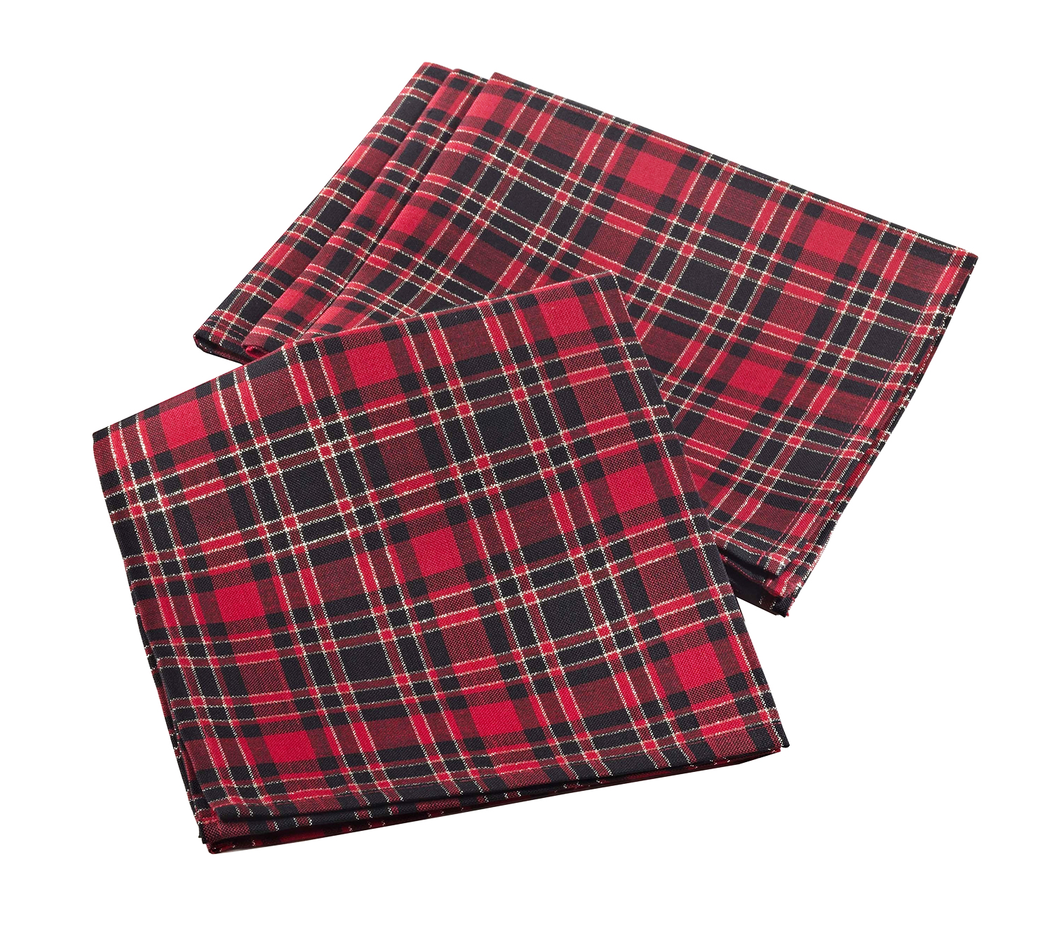 Fennco Styles Classic Tartan Plaid Holiday Cloth Napkins 20 x 20 Inch