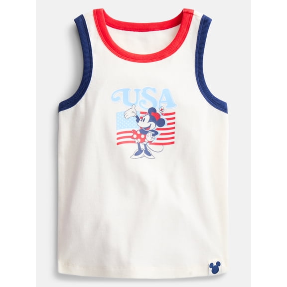 Minnie Mouse Girls USA Graphic Tank Top, Sizes 4-18