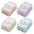 thumbnail image 4 of OUNONA  4 Pcs for Bar Soap Portable Holder Box Bathroom Travel, 4 of 8