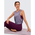 thumbnail image 3 of Musculosa CRZ YOGA de Algodón Pima Suelta sin Mangas Lavanda XL, 3 of 6