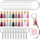 thumbnail image 1 of Kit de borlas vibrantes y espacios en blanco de acrílico transparente, juego de 30 para proyectos de bricolaje únicos Cree sus propios llaveros, 1 of 5