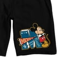 thumbnail image 2 of Mickey Mouse Classic Mickey Mouse varsity lounge short on Black Adult-Medium, 2 of 4