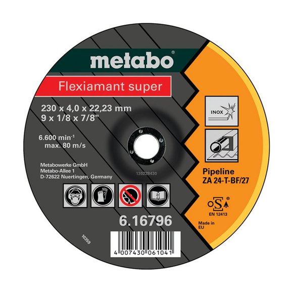 Disco Desbaste Flexiama.S.P.115X4X22.2Mm METABO 616792000