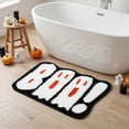 thumbnail image 2 of Evergrace Halloween Ghost Bath Rug White 17"x24", 2 of 5