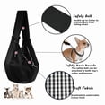 thumbnail image 5 of HOMEIORA 1pc Dog Sling Carrier, Classic Pocket & Classic Strap, Pet Sling for Small Dogs Puppy Cats up to 16lbs, for Outdoor Travel, Brown, 5 of 7
