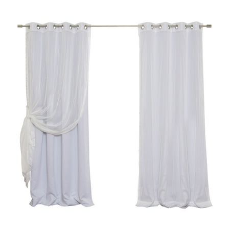 Best Home Fashion Sheer Dot and Blackout Curtains