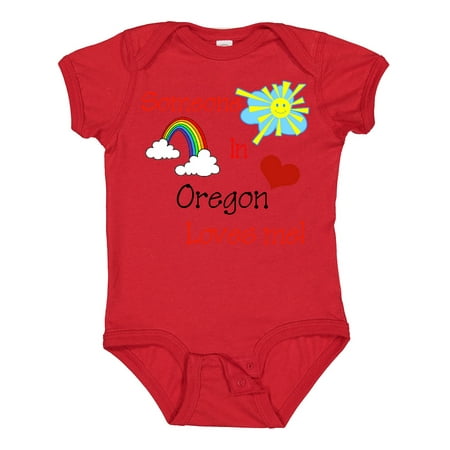 

Inktastic Someone in Oregon Loves Me! Gift Baby Boy or Baby Girl Bodysuit