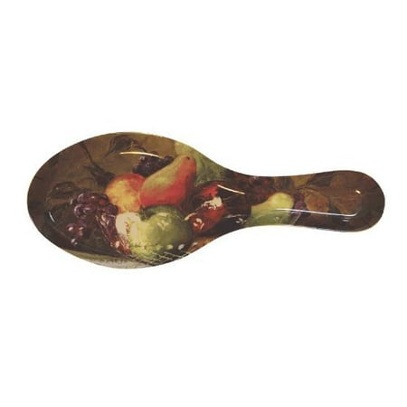 Butterfly Spoon - Melamine Spoon Rest 9.5 Inches Kitchen Home Decor Butterflies, Fruit and Wine, Humming Bird, Rooster