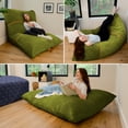 thumbnail image 6 of Big Joe Turnabout 3-in-1 Convertible Bean Bag Chair, Moss Green, 6 of 6