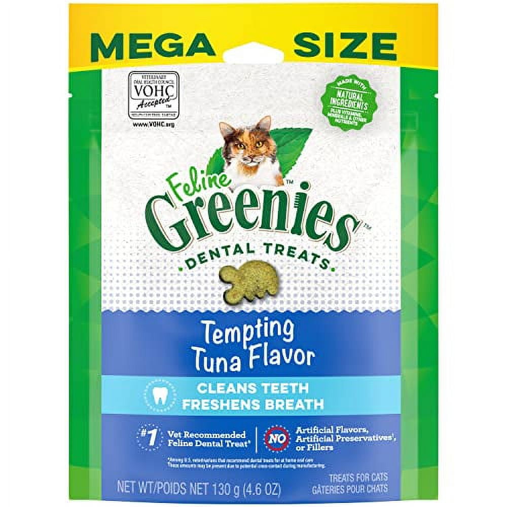 Feline Greenies Succulent Shrimp Flavor Natural Cat Treats For Adult Cats 4.6 Oz Pouch