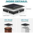 thumbnail image 4 of Upgrade Solar Post Cap Lights for 4x4 & 3.5x3.5 Posts, IP65 Waterproof Outdoor Fence Lights with Warm White LED for Patio Deck Porch, 4 of 8