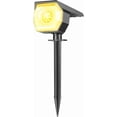 thumbnail image 3 of HOVMAP COB Solar Spot Lights Outdoor 1500mAh 3 Brightness Levels IP65 Durable ABS 1 Pack for Patio Driveway Walkway Lawn Trees, 1Pc Warm light, 3 of 7