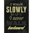 thumbnail image 3 of GraphINC 12x14 Black Modern Framed Museum Art Print Titled - I Walk Slowly, 3 of 5