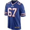 thumbnail image 2 of Men's Nike Kent Hull Royal Buffalo Bills Game Retired Player Jersey, 2 of 4