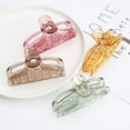 thumbnail image 4 of Women Clear Hair Clip Set 6pcs, Large Hair Claw Clips Accessories for Girls Long Curly Hair, 4 of 6