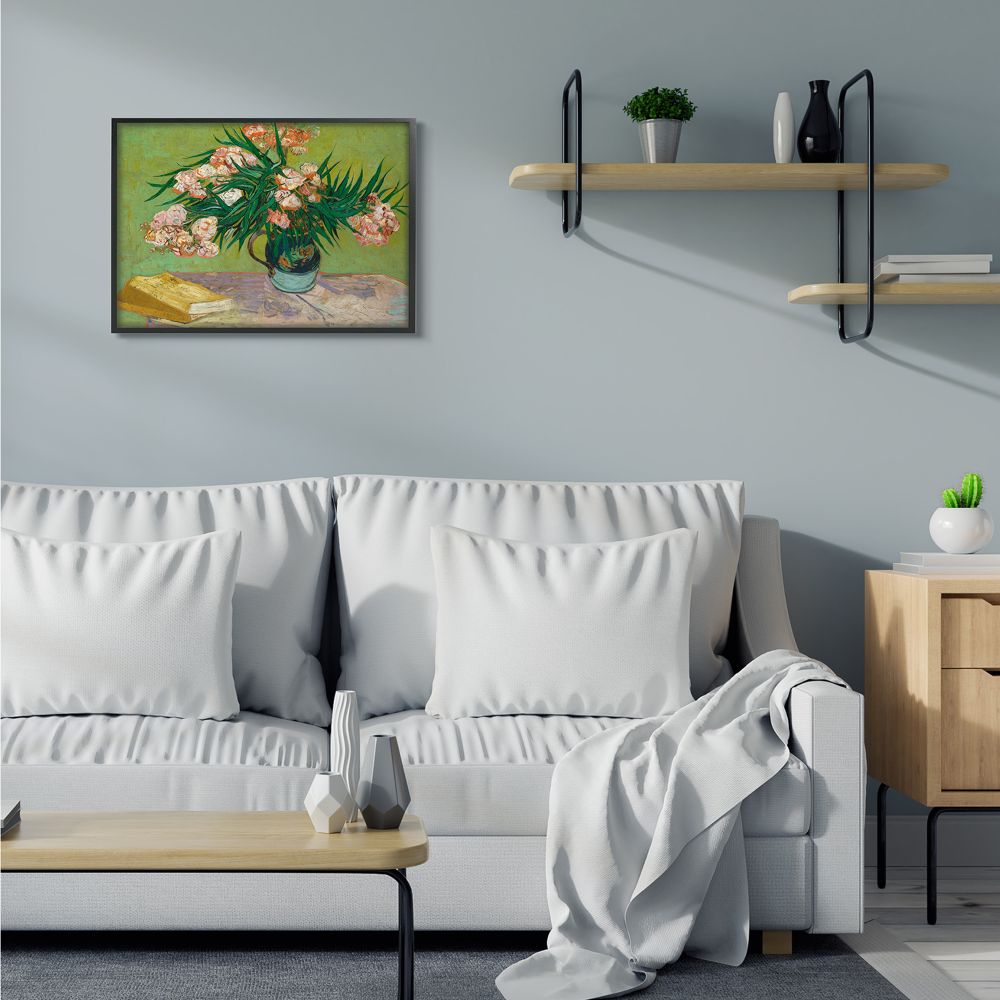 Stupell Industries Reading Table Pink Green Van Gogh Classical Painting Framed Wall Art by Vincent Van Gogh