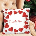 thumbnail image 4 of TIMIFIS Valentines Pillow Covers 18x18 Inches 4PCValentines Decorations Series Cushion Cover Case Pillow Custom Zippered Square Pillowcase, 4 of 7