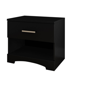 South Shore Holland 1 Drawer Nightstand Weathered Oak Walmart Com Walmart Com