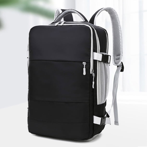 Mochila Deportiva Mochila deportiva Oxford impermeable para mujer para viajes y natación (negro)