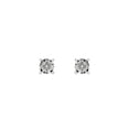 thumbnail image 6 of Imperial 1/20Ct TDW Round Cut Diamond Solitaire Stud Earrings in Sterling Silver, 6 of 7