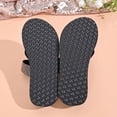 thumbnail image 6 of Women's Glitter Rhinestone Ring Toe Sandals Arch Support Flip Flops Comfortable Casual Summer Beach Thong Sandal Black Size 6.5, 6 of 7