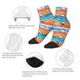 thumbnail image 5 of Fuzoiu Shark On Line Print Adult Socks, Crew Moisture-wicking Socks, Unisex Cushion Crew Socks,Casual Sports Ankle Socks, 5 of 7