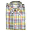 New 3833-2 Brooks Brothers Yellow Plaid Golden Fleece Button Down Shirt Medium M$225