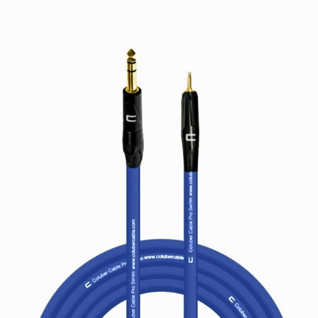 Coluber Cable 1/4" TRS Male to 3.5 TS Male 3-Pin Microphone Audio Connector