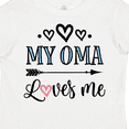 thumbnail image 4 of Inktastic My Oma Loves Me Grandchild Girls Toddler T-Shirt, 4 of 5