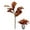 Red, variant on CTDWNT Artificial Magnolia Leaves Branches,Realistic Magnolia Leaves Real Touch,22 in Faux Magnoli-a Branches Artificial Magnoli-a Stems,for Home Office Room Table Vase Farmhouse Decor