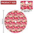thumbnail image 2 of 36 Inch Christmas Tree Skirt – Velvet Plush Tree Mat, Soft Thickened Polyester with Red Ties, Single-Sided Printing, Available in 30in/36in/48in, Perfect for Holiday Xmas Tree Decoration, 2 of 7
