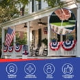 thumbnail image 6 of Super Tough 3’x6’ American Flag Bunting | Polyester Pleated Flag Bunting Printed Stars and Stripes | Weather-Resistant Patriotic Decor | 6 Pack, 6 of 6