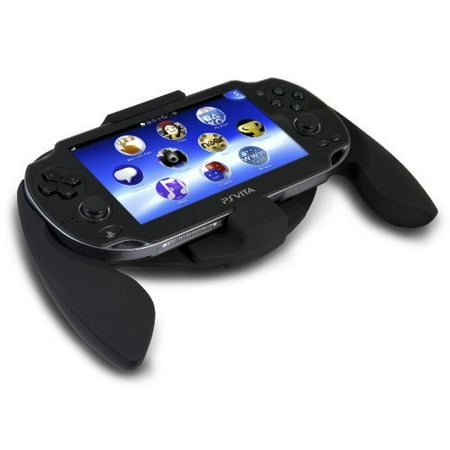 CTA Digital Hand Grip for PS Vita - Portable Gaming Console - Black - Rubberized