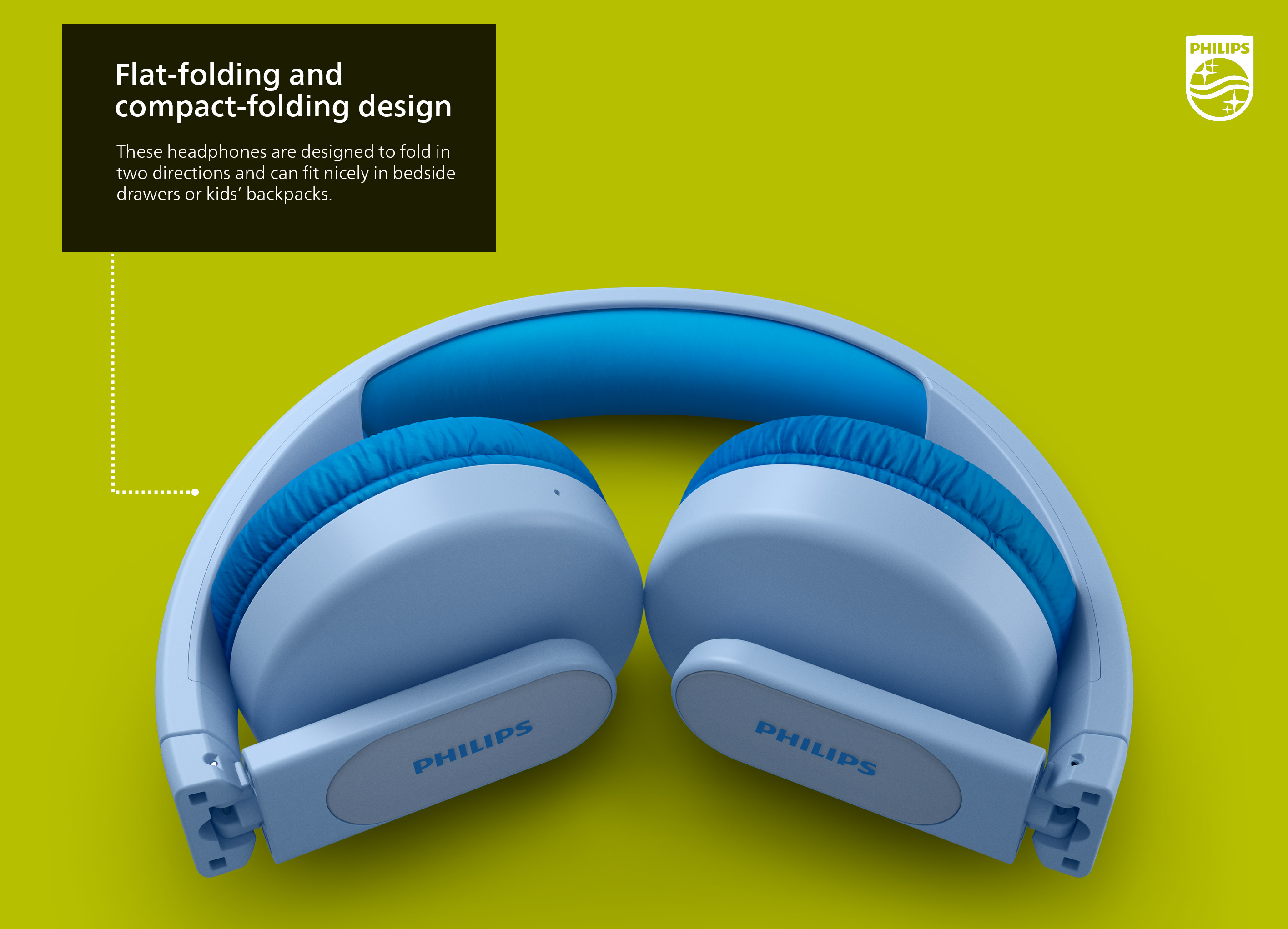 Philips K4206 Kids Wireless on-Ear Headphones with Parental Controls, Blue, TAK4206BL - image 2 of 11