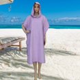 thumbnail image 2 of vnanda Microfibre Surf Poncho Changing Robe Towel Poncho Breathable Super Soft Highly Absorbent Quick Dry Extra Long Changing Towel, 2 of 8