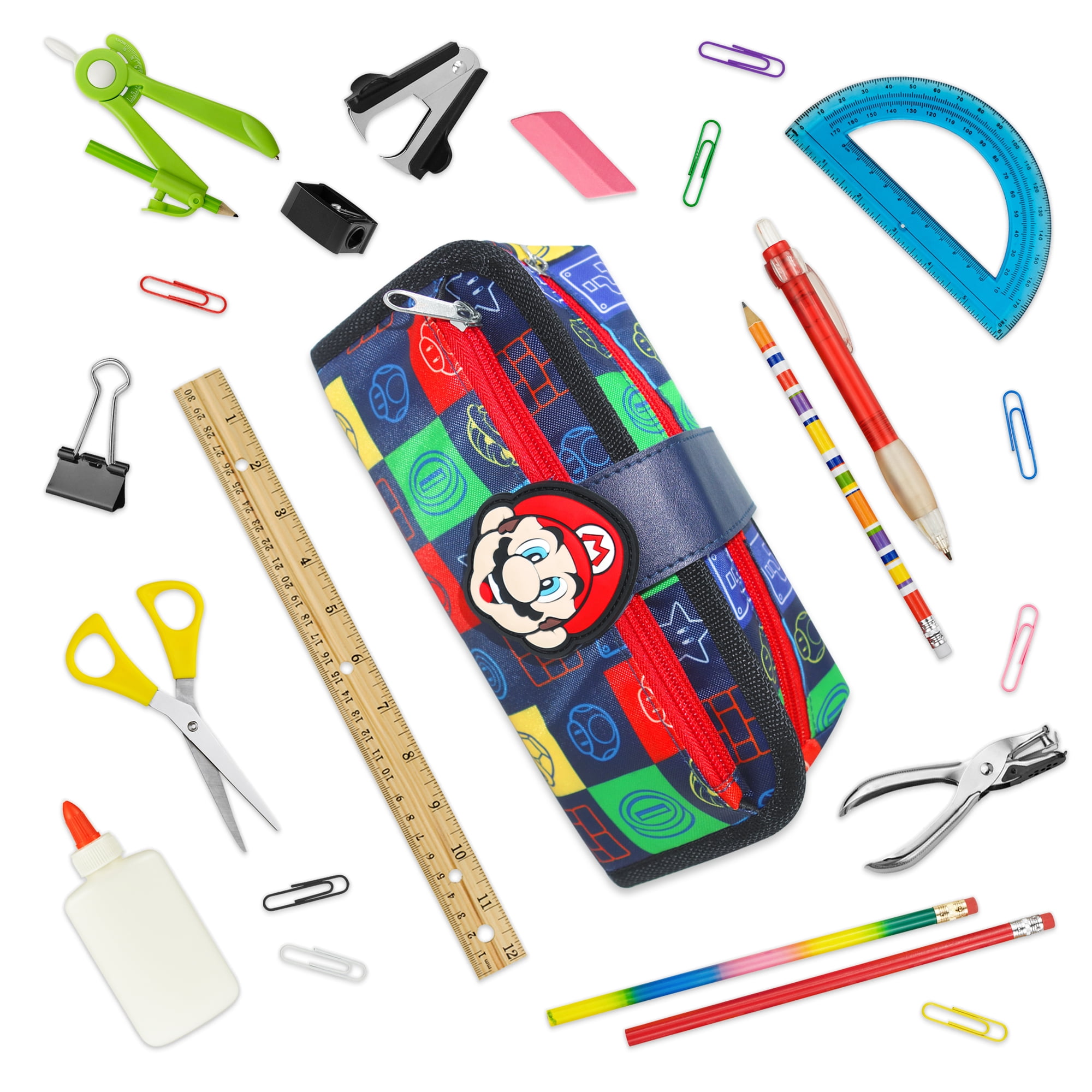 new Super Mario Zipper Pencil Case for Toy and Pen Storage Bag