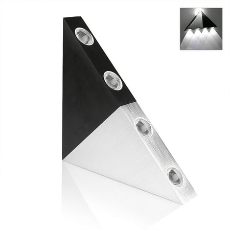 

DTOWER 5-LED Triangle Shape LED Wall Lamp Home Wall Night Light for Living Room Showcase