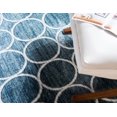 thumbnail image 6 of Rugs.com Lattice Trellis Collection Rug – 6' x 9' Blue Low-Pile Rug Perfect For Living Rooms, Large Dining Rooms, Open Floorplans, 6 of 9