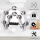 thumbnail image 5 of 2Pack 10 Inch Double Row Tambourine for Adult,Half Moon Tambourine, 5 of 5