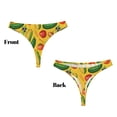 thumbnail image 3 of Balery Colorful Vegetables Tangas de Algodón para Mujer con Estampado – Ropa Interior Sexy, Transpirable, G-string-Small, 3 of 6