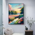 thumbnail image 2 of Beach Scenery Bedroom Decoration Diamond Art Kitss DIY Canvas Painting 16*20 Inch, 2 of 9