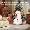 thumbnail image 3 of 5FT 3D Pop Up Snowman Outdoor Christmas Decorations, Light Up Snowman Christmas Decor with 200 Cool White LED Lights, Stakes, Lighted Holiday Displays for Yard Decor, Porch, Patio, Lawn, Home, Garden, 3 of 10