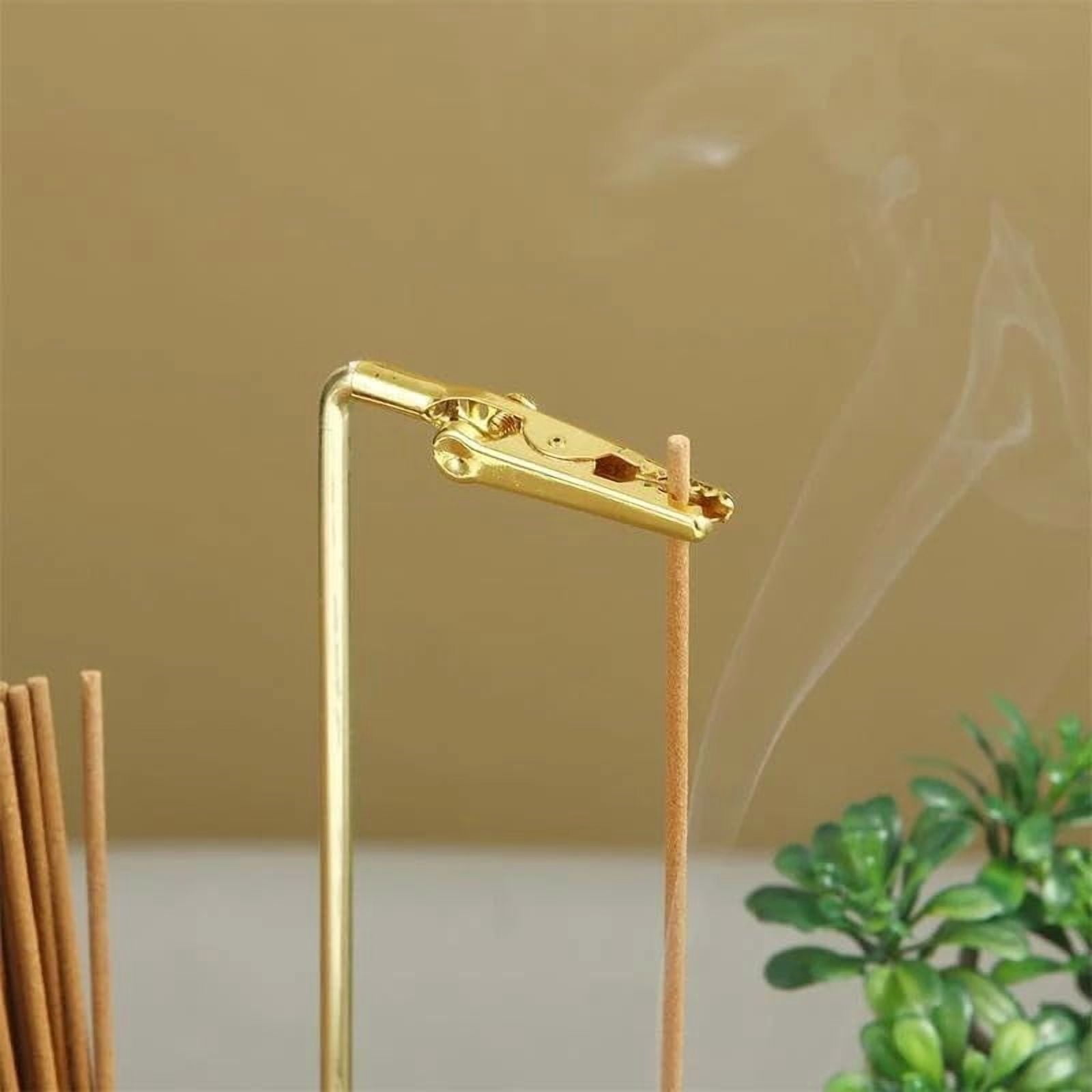Modern Upside Down Incense Holder & Candle Stand - 2-in-1 Wood Base with Glass Ash Catcher, for Yoga, Meditation, Home Decor(XX)